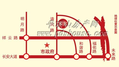 蝶湖灣·未來域電子地圖
