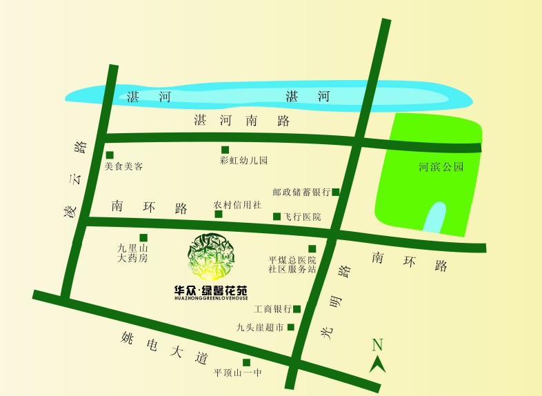 華眾·綠馨花苑電子地圖