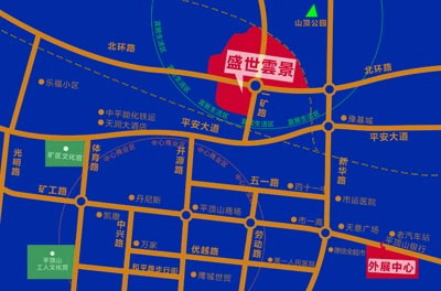 盛世雲(yún)景一期電子地圖